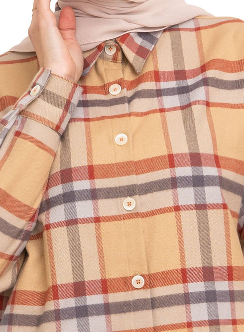 Design 21 Checkered O - V Shirt - Khotwh